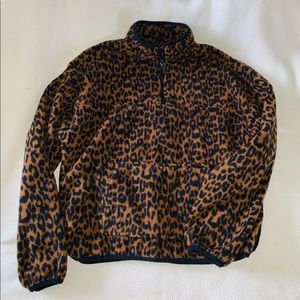 Cheetah Fleece Quarter Zip